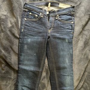 Rag and Bone dark wash skinny jean
